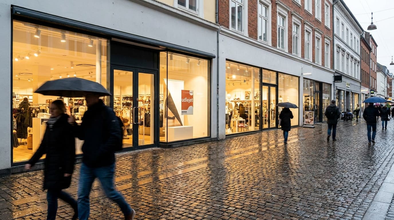 Danske butikker fyldes op igen – færrest tomme lokaler i to år