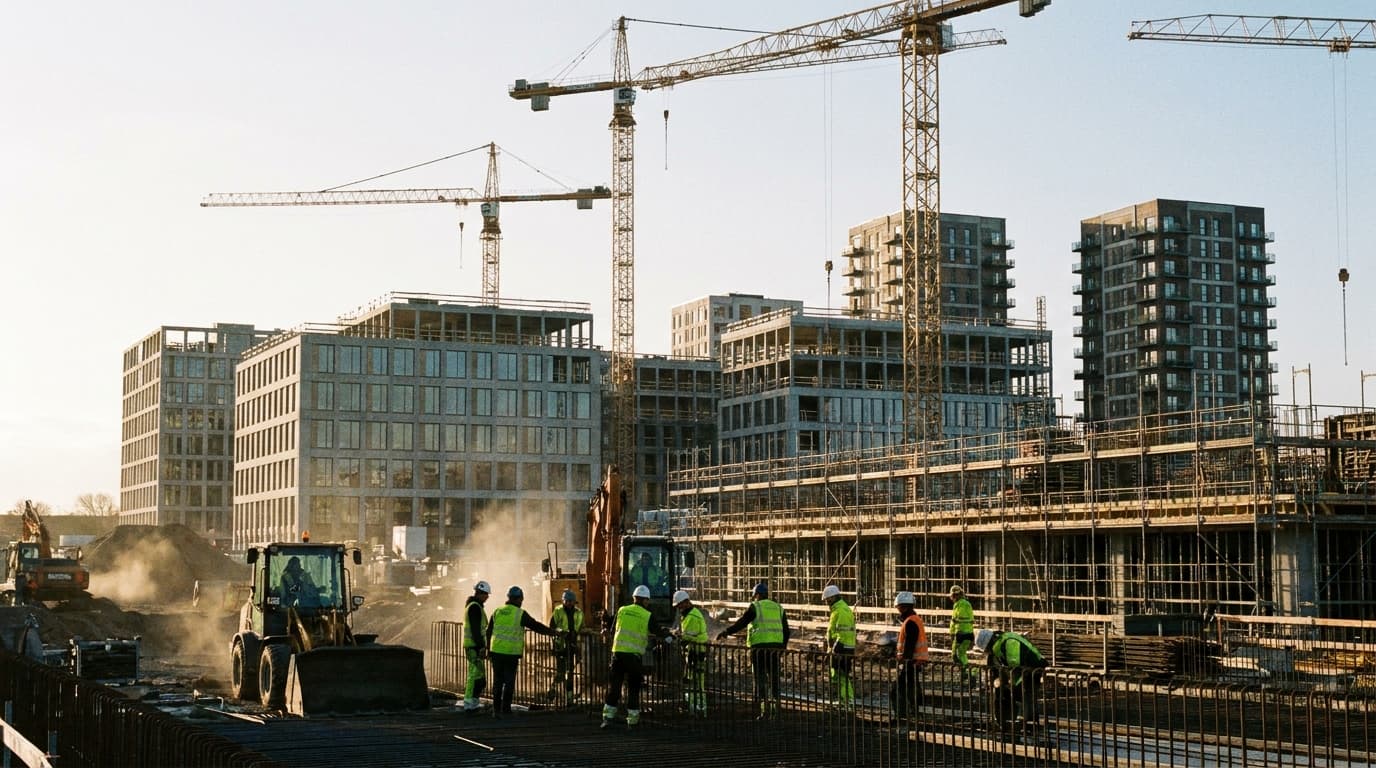 Byggebranchen vokser kraftigt med 7,6 procent flere ansatte