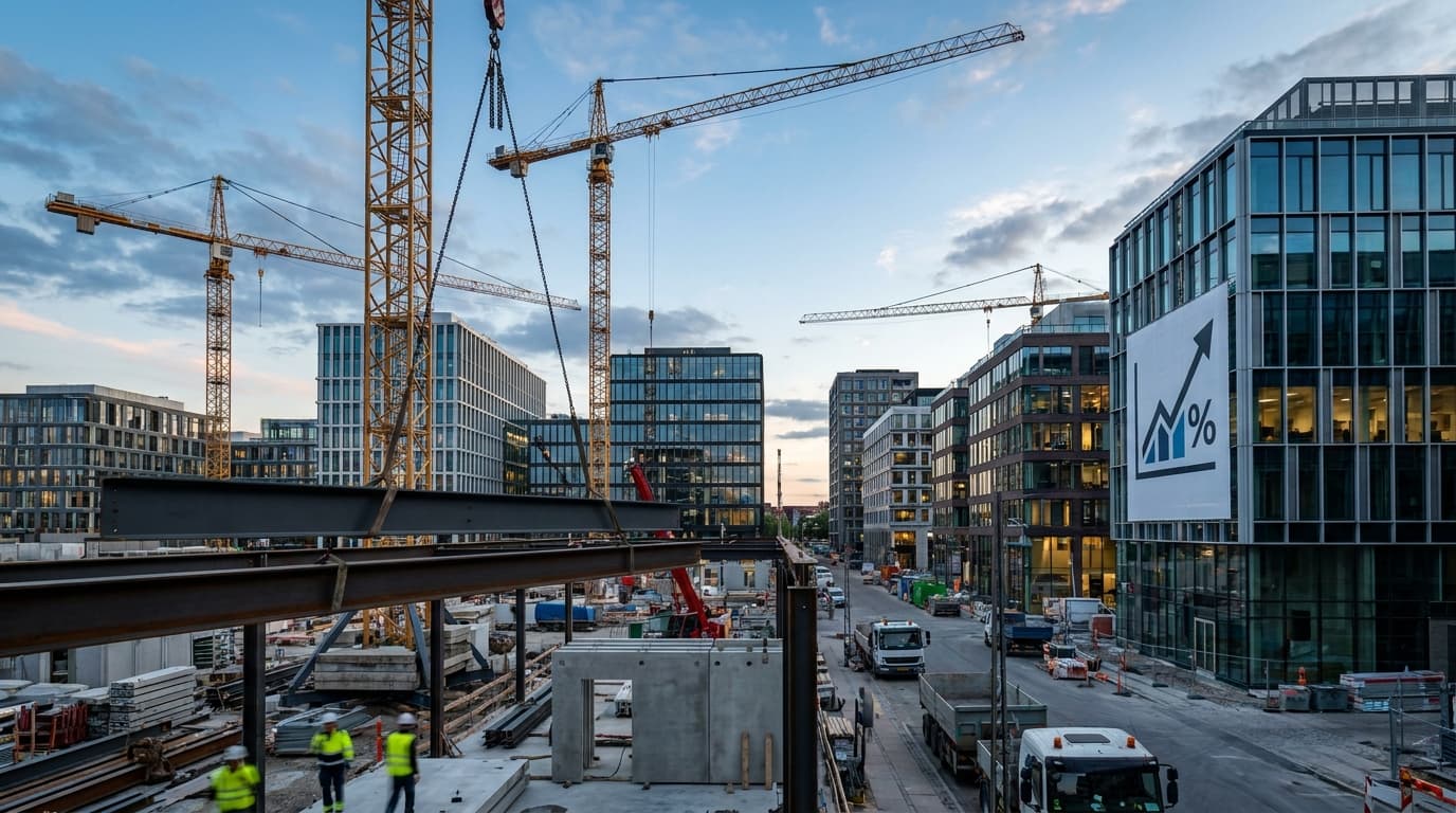 Huspriserne stiger 9,4% på årsbasis